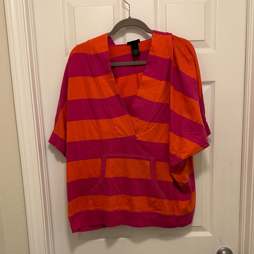 Lane Bryant Pink and Orange Top